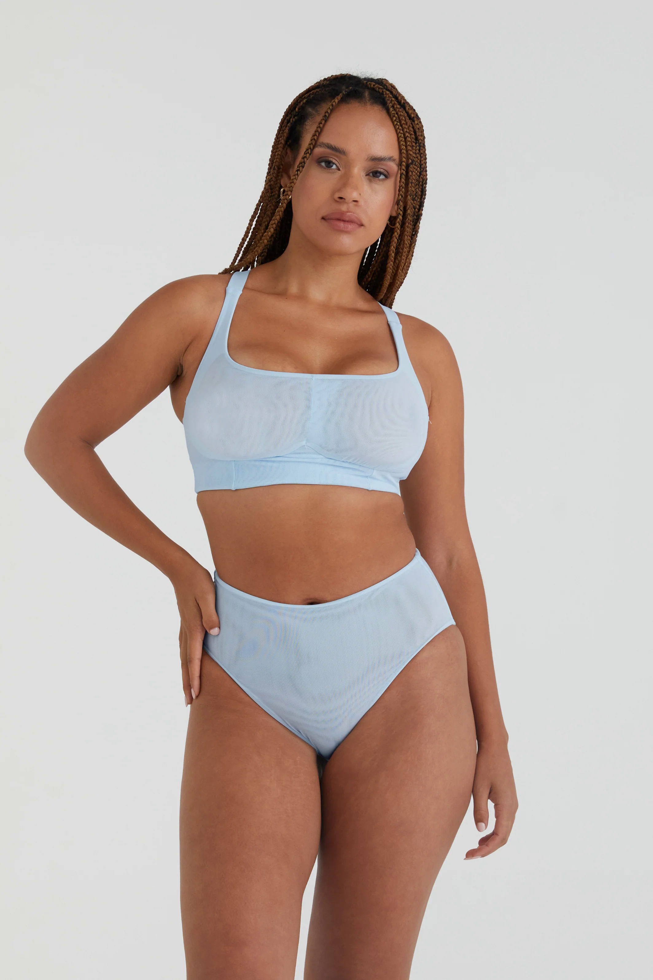 BUSTY BASICS CROP - MIST