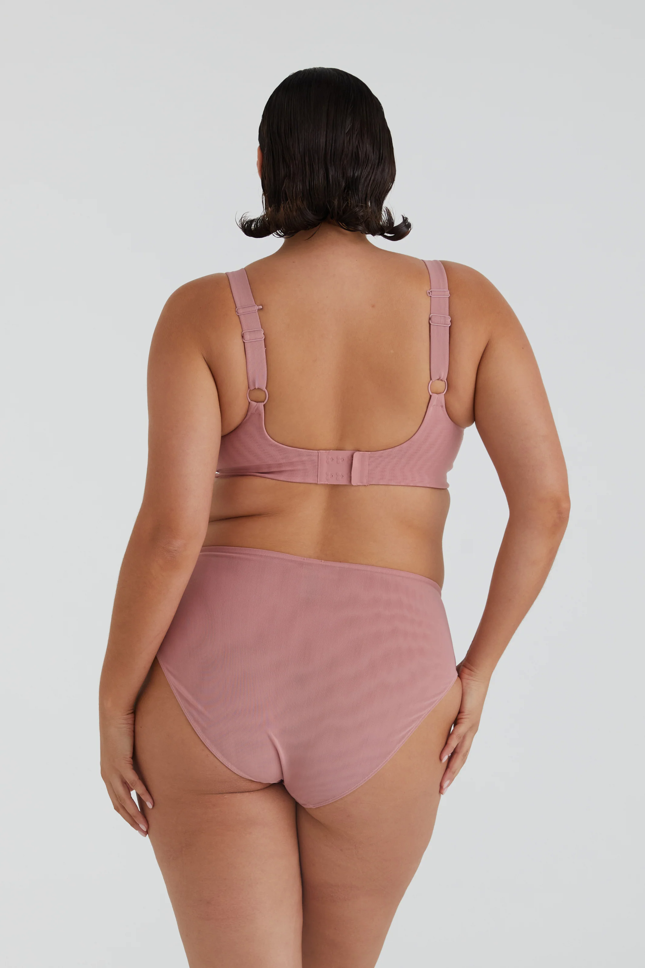 BUSTY BASICS CROP - ROSEWOOD